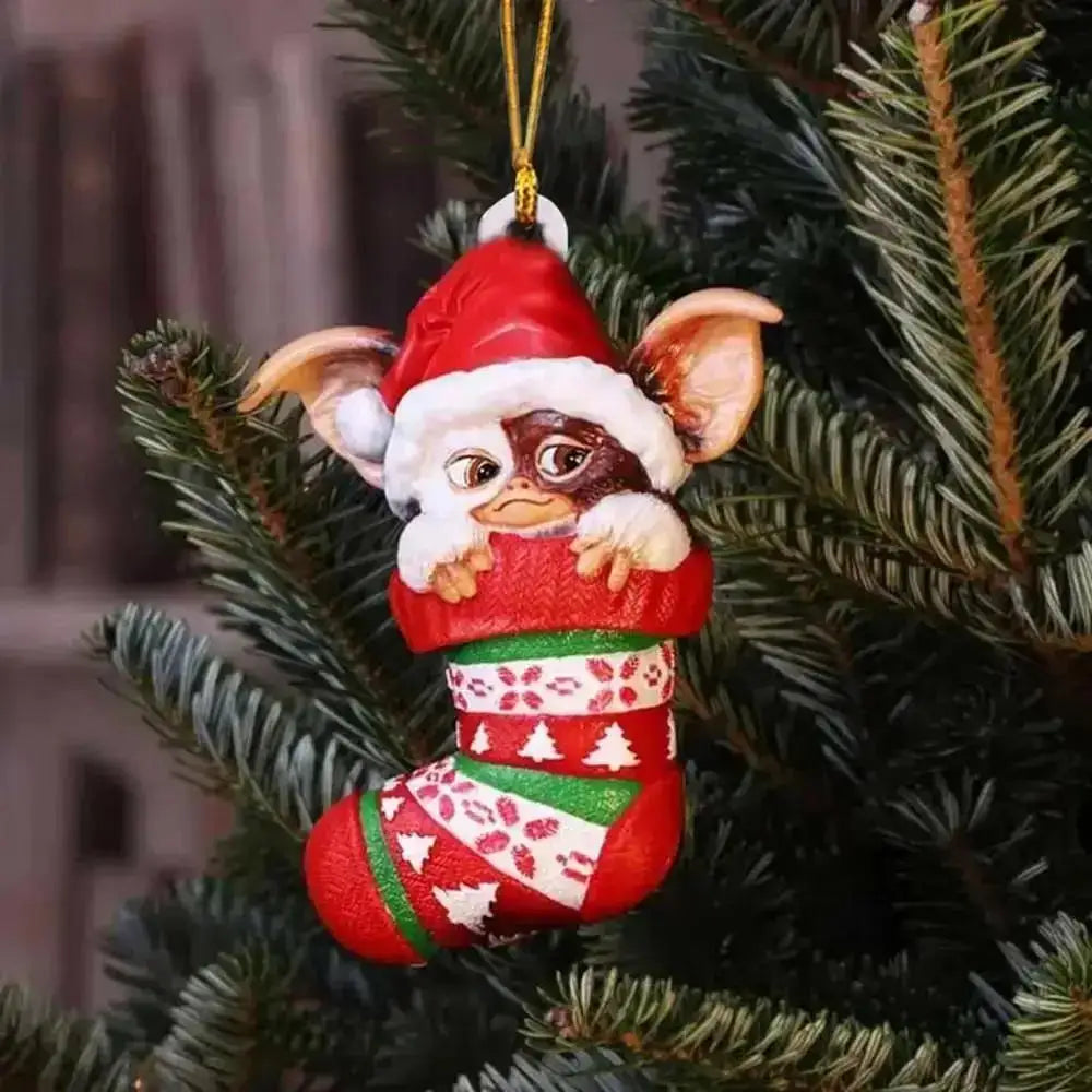 Gremlins Santa Hat Christmas Tree Pendant