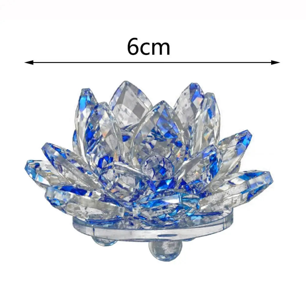 Crystal Lotus Flower Figurine: