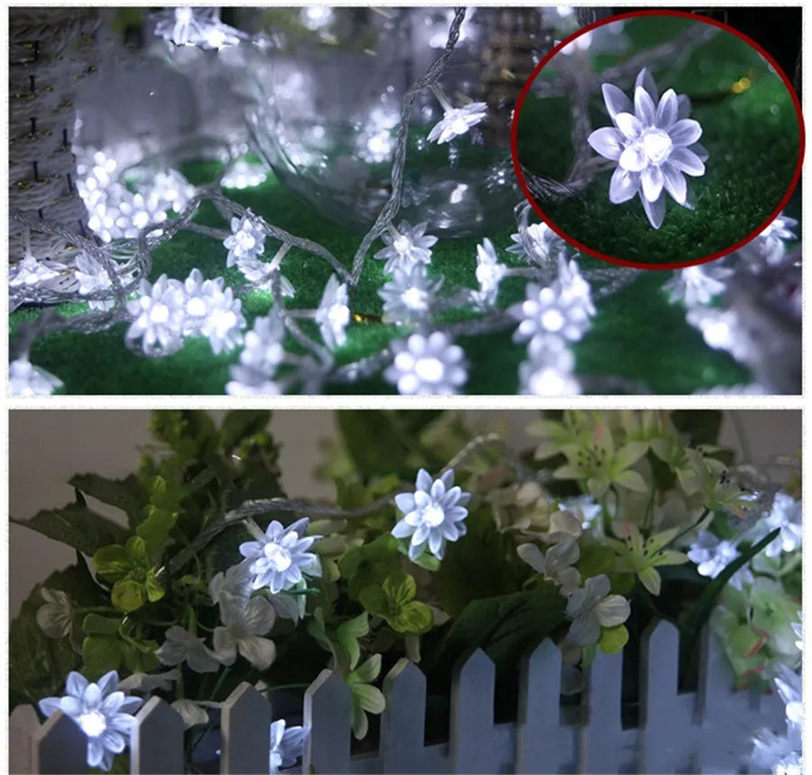 Cherry Blossom Garland Fairy Lights