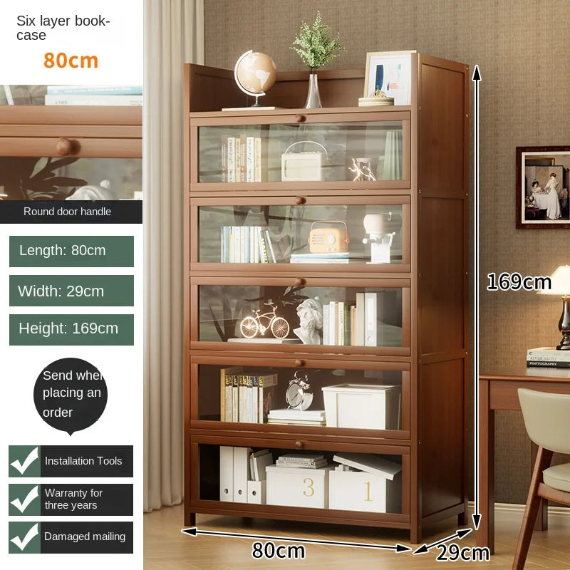 Floor-Standing Bookshelf with Doors