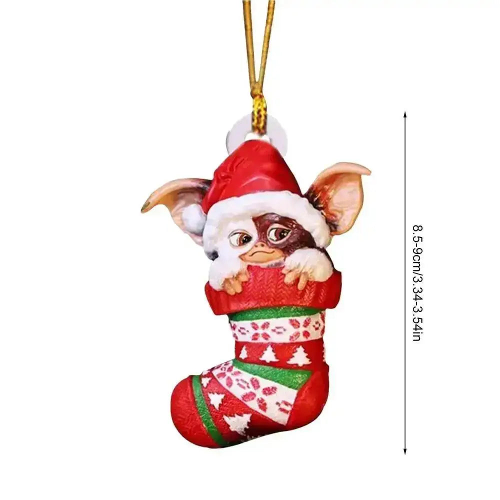 Gremlins Santa Hat Christmas Tree Pendant