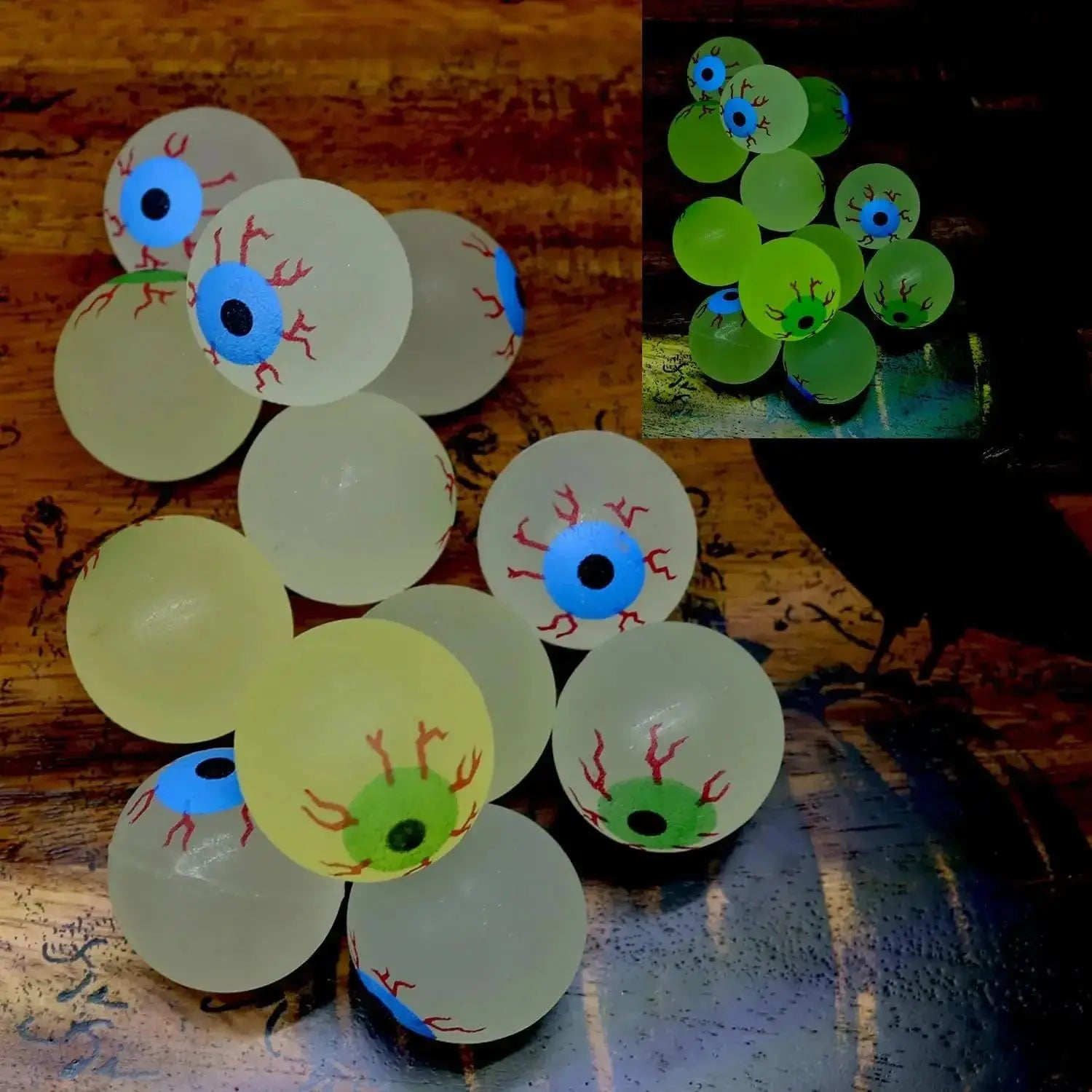 Glow in the Dark Eyeball Bouncy Balls