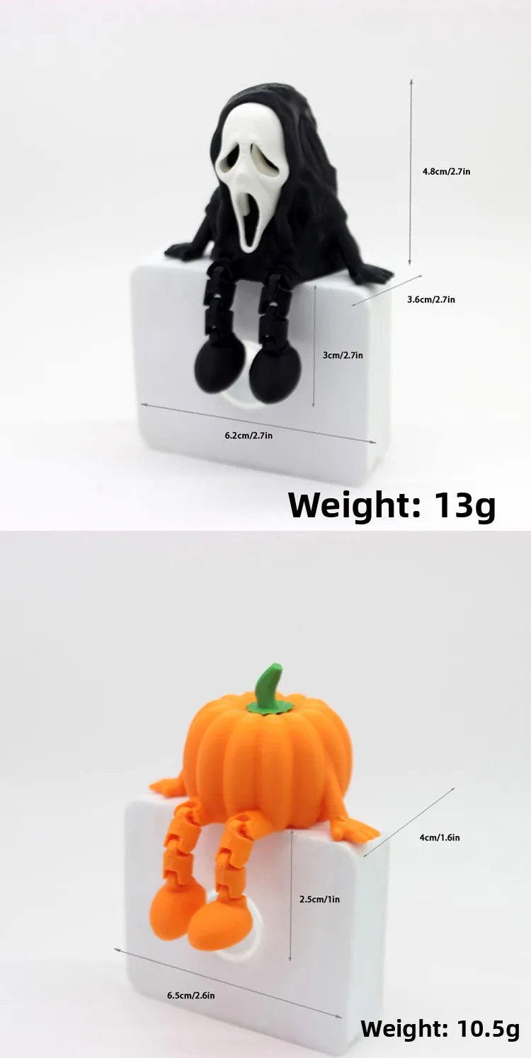 Halloween Choir Ghost & Pumpkin Man Figurine