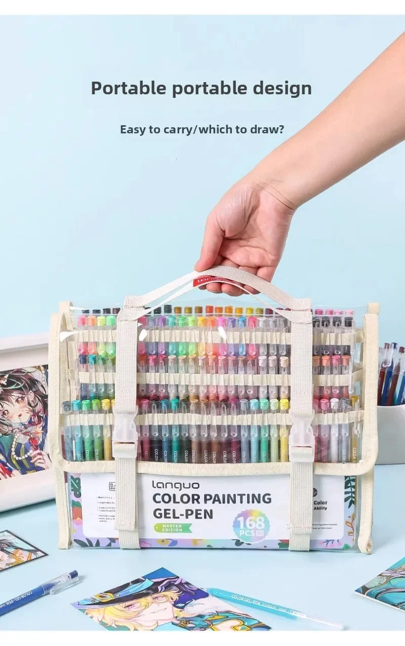 198/6 PCS Morandi Gel Pen Set