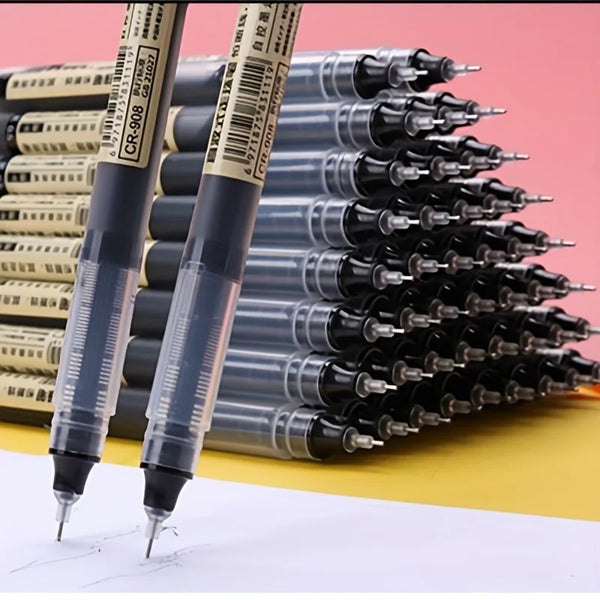24PCS Gel Ball Pens – 0.5mm Quick-Drying Black & Blue Ink