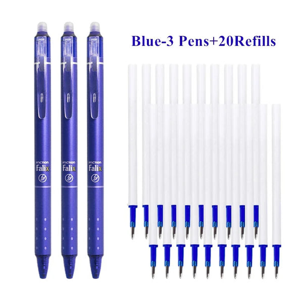 Gel Pen Set – Black & Blue Ink with Refills