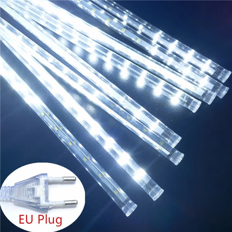 LED Meteor Shower Rain String Lights