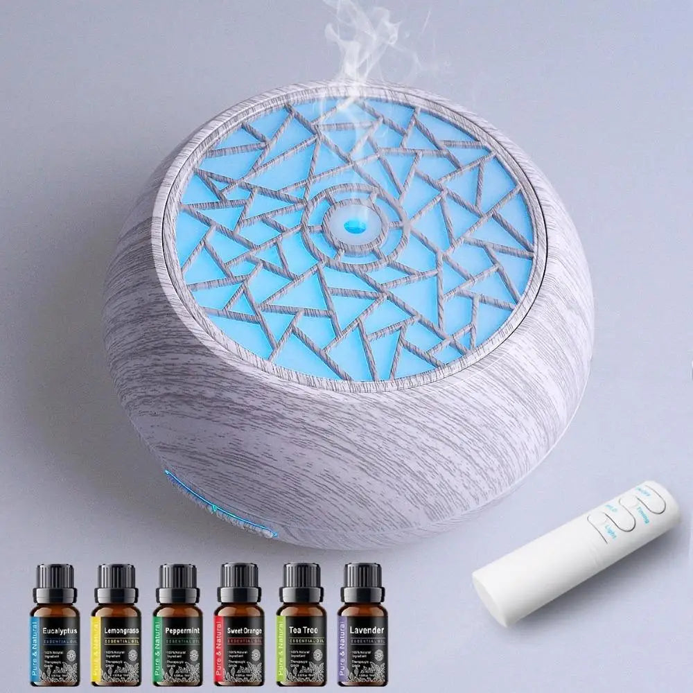 550ml Wood Grain Essential Oil Diffuser