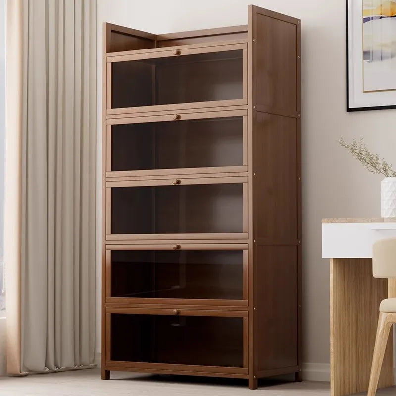 Floor-Standing Bookshelf with Doors