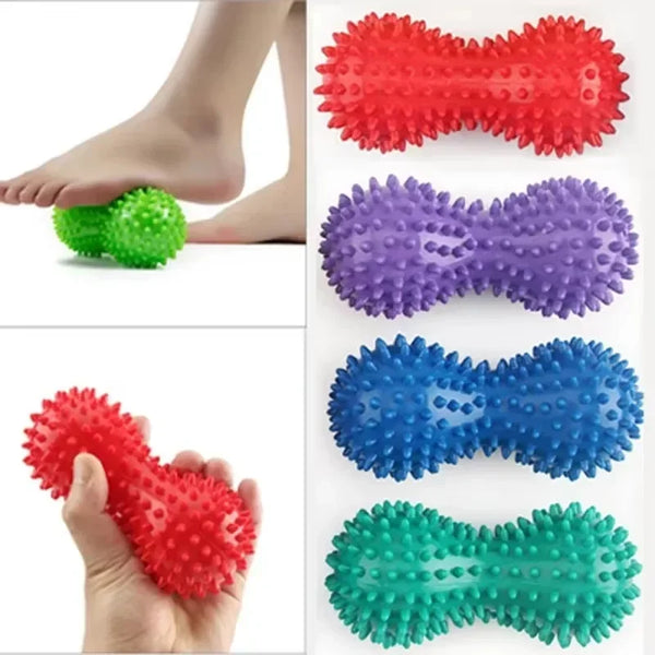 Spiky Peanut Massage Ball – Inflatable PVC Yoga & Fitness Tool