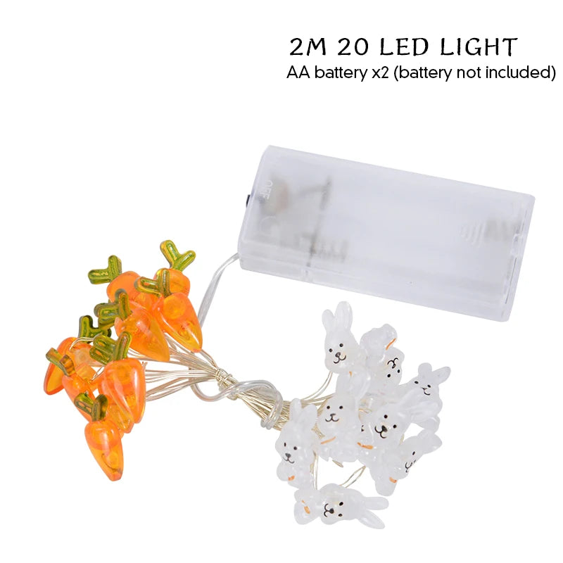 Easter Rabbit & Chick LED String Lights