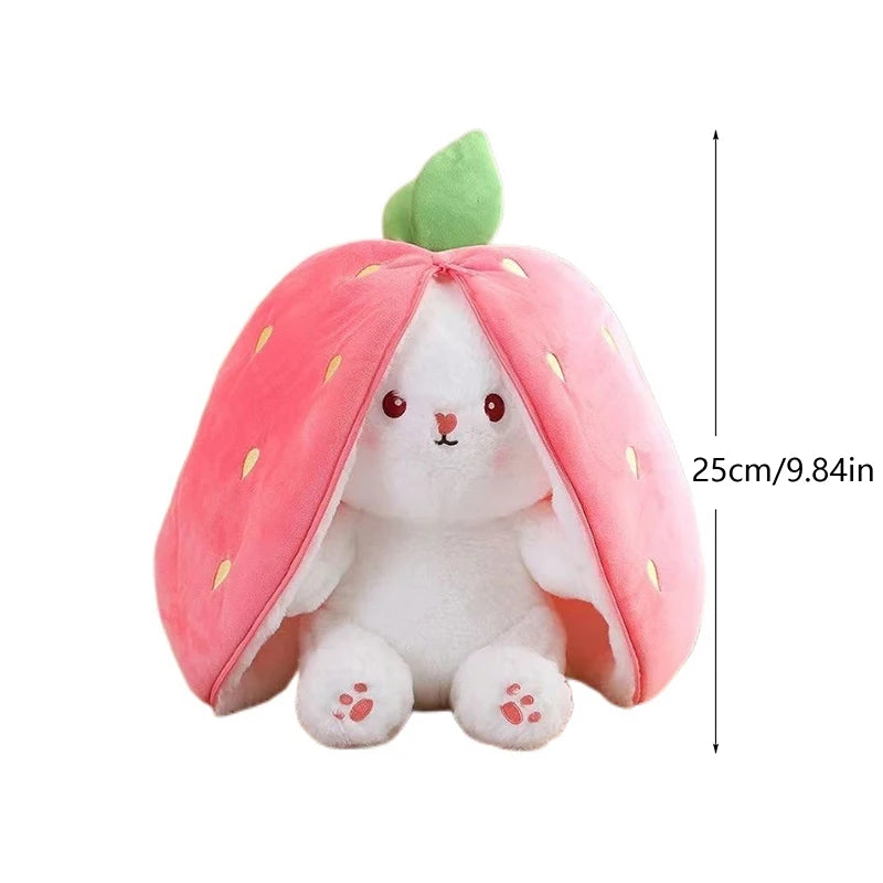 Reversible Bunny Plush Toy Pillow