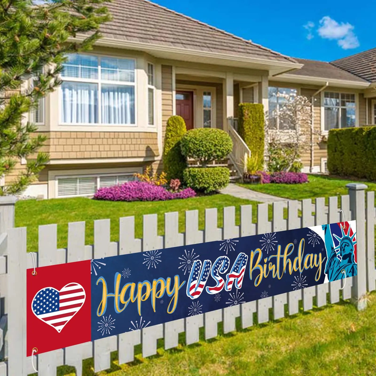 USA Independence Day Party Banner