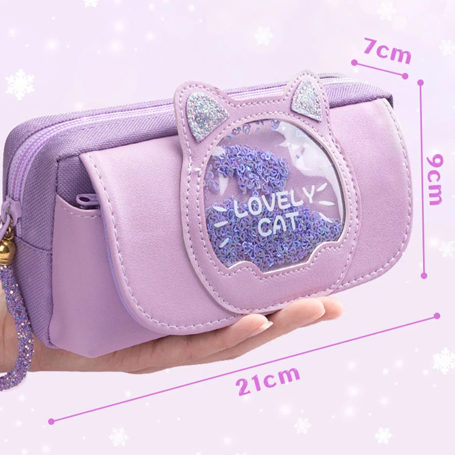 Kawaii Quicksand Pencil Case
