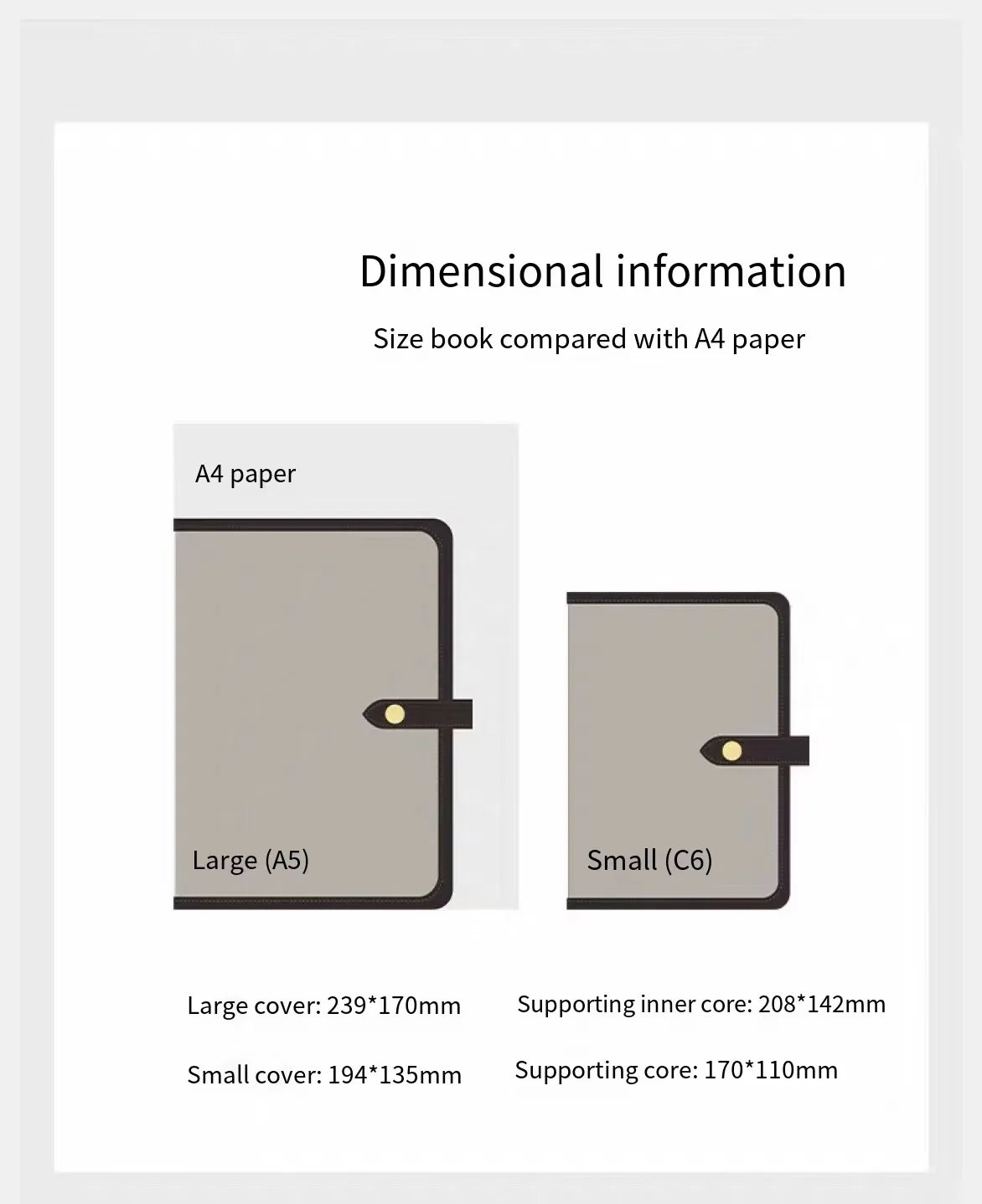 A5 A6 Soft Cover Binder Journal