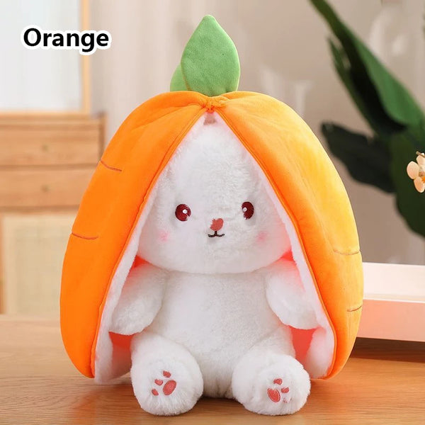 Reversible Bunny Plush Toy Pillow