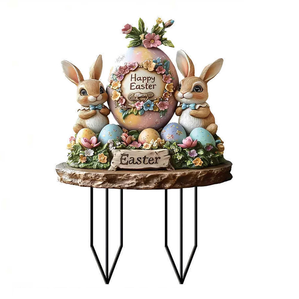 Easter Acrylic Garden Sign