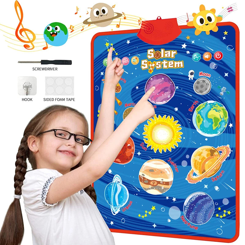 Talking Alphabet Wall Chart – Educational ABC & 123 Music Poster