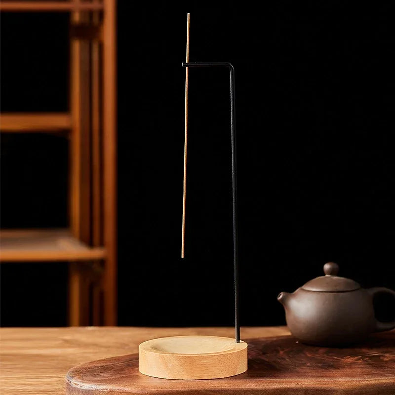Upside Down Incense Burner – Wooden Holder & Tray