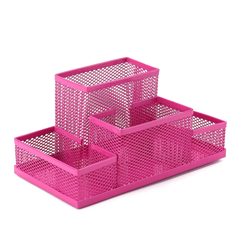 Metal Mesh Pen Holder – Desk Organizer for Office & School