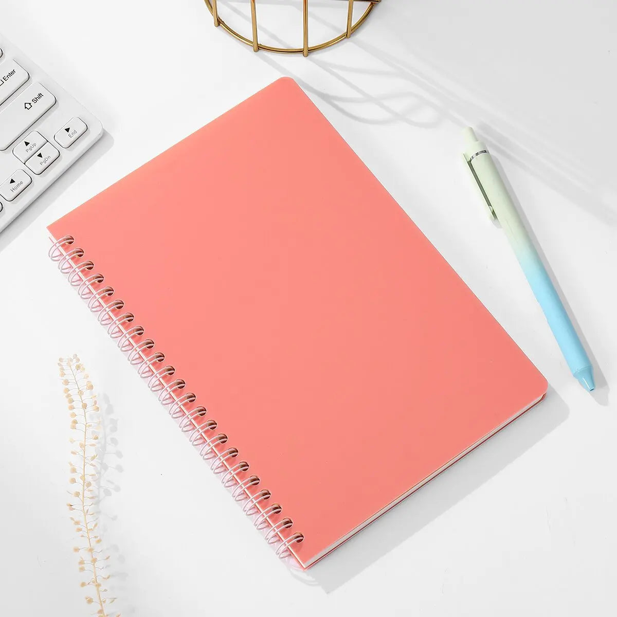 A5 Spiral 160 Pages Thick Lined Paper