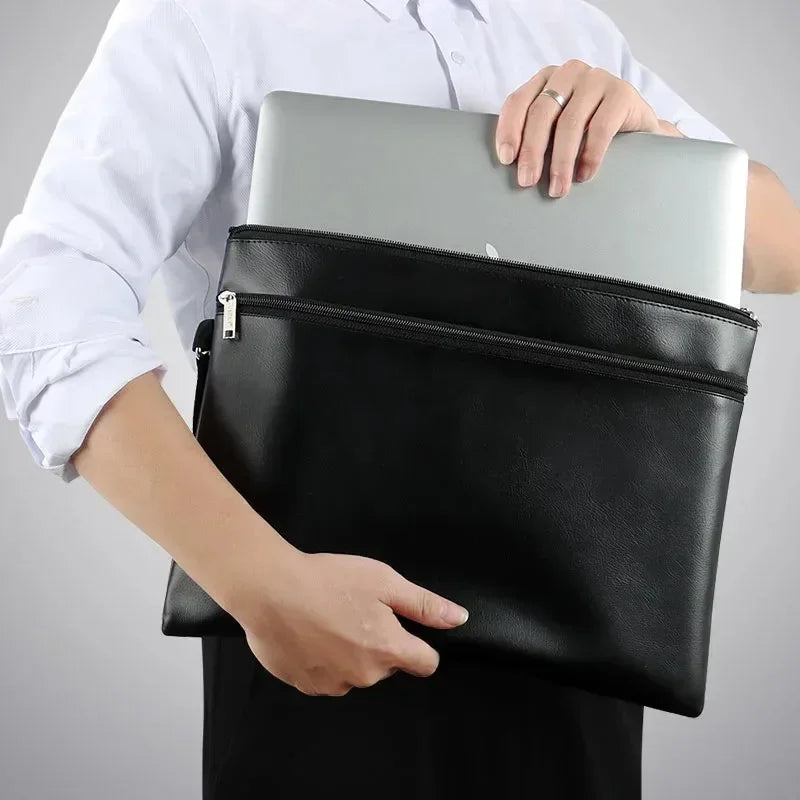 PU Leather Document Bag