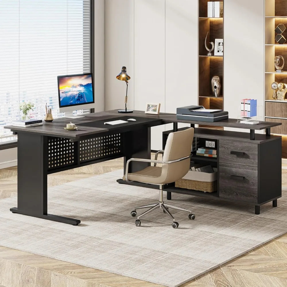L-shaped  Large Office Desk