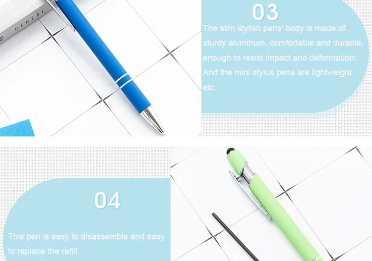 Custom Metal Ballpoint Stylus Pens