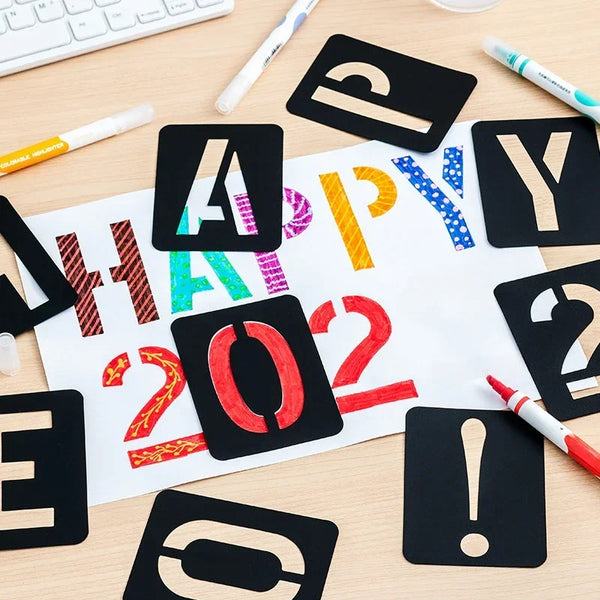 Alphabet & Number Stencil Set