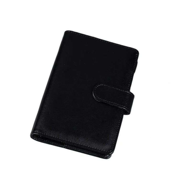 Macaron PU Leather Binder – A5/A6 DIY Planner Cover for School & Office