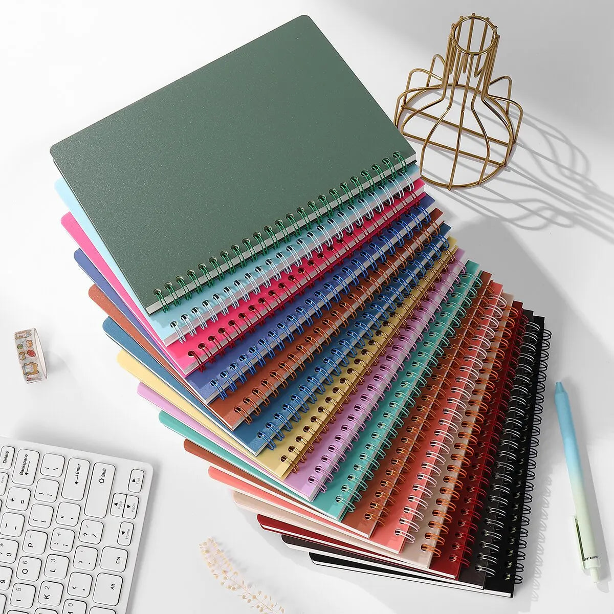 A5 Spiral 160 Pages Thick Lined Paper