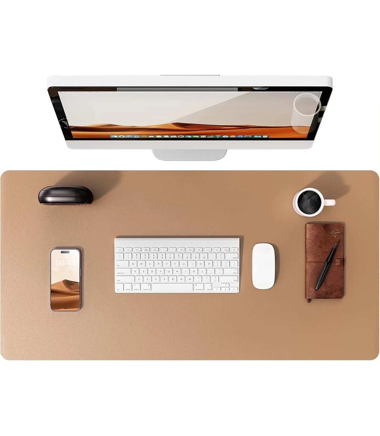 Large PU Leather Desk Pad Protector