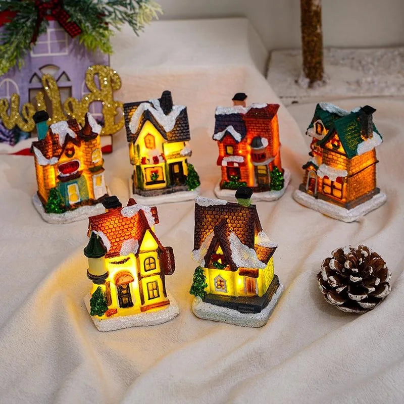 Christmas LED Glowing House Ornament