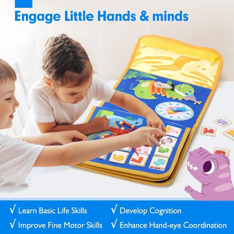 18-in-1 Montessori Busy Board for Toddlers