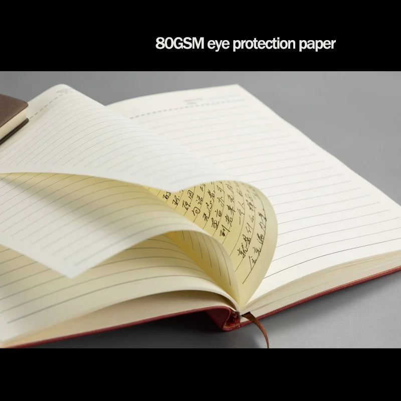 Thickened A5 A6 B5 PU Business Notebook