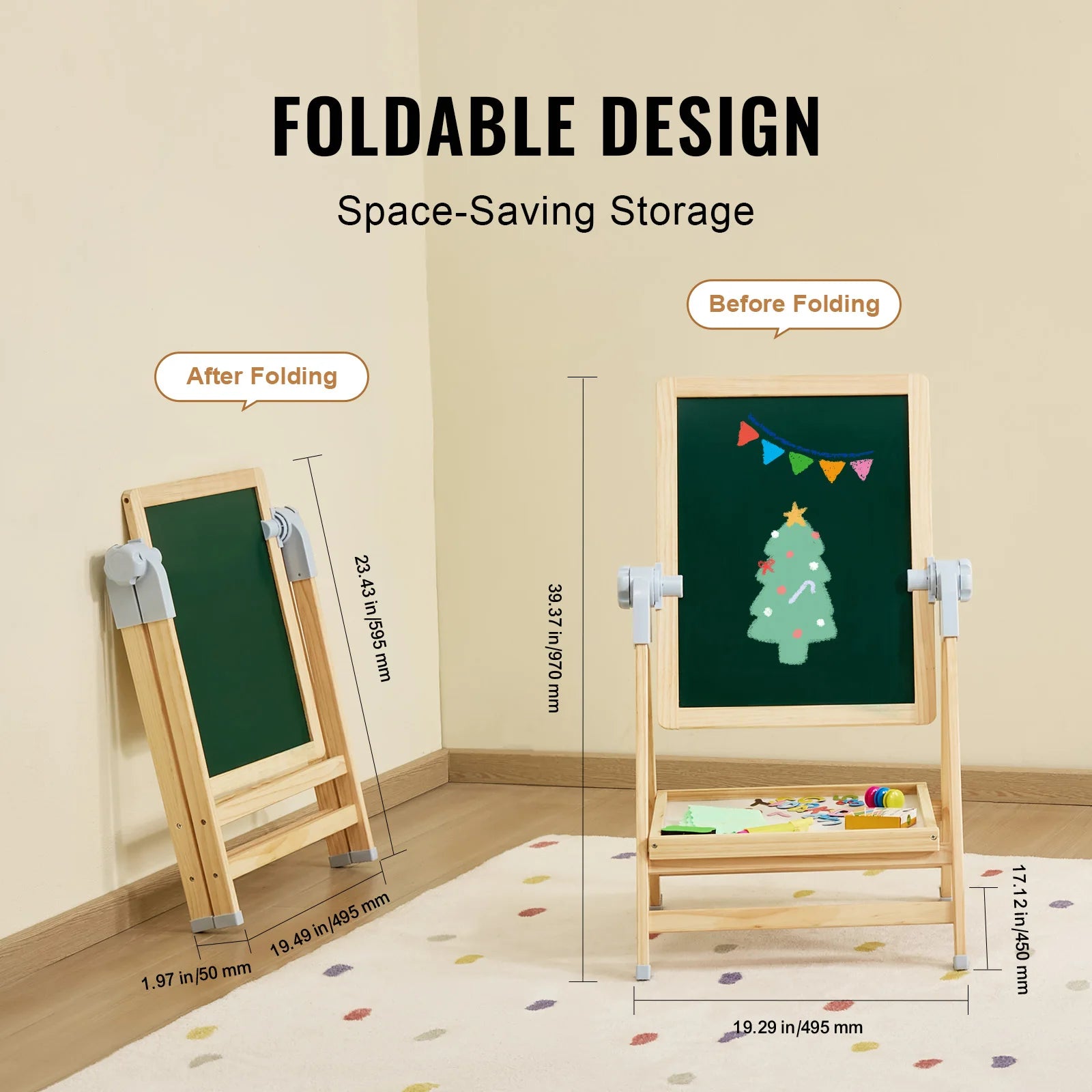 Standing Magnetic Drawing Board Art Easel