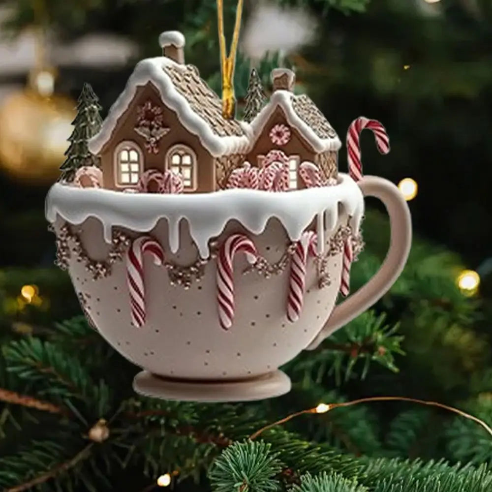 Christmas Coffee Cup Ornaments
