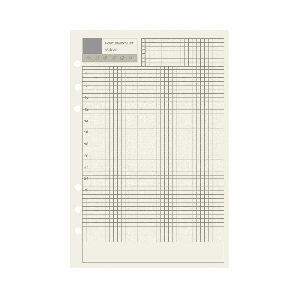 Loose Leaf Notebook Refill Paper Set