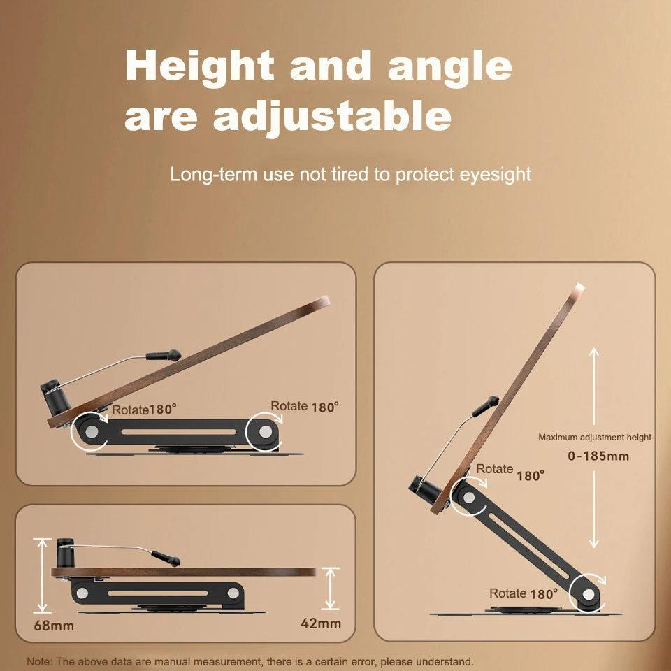 Adjustable 360° Swivel Book Stand