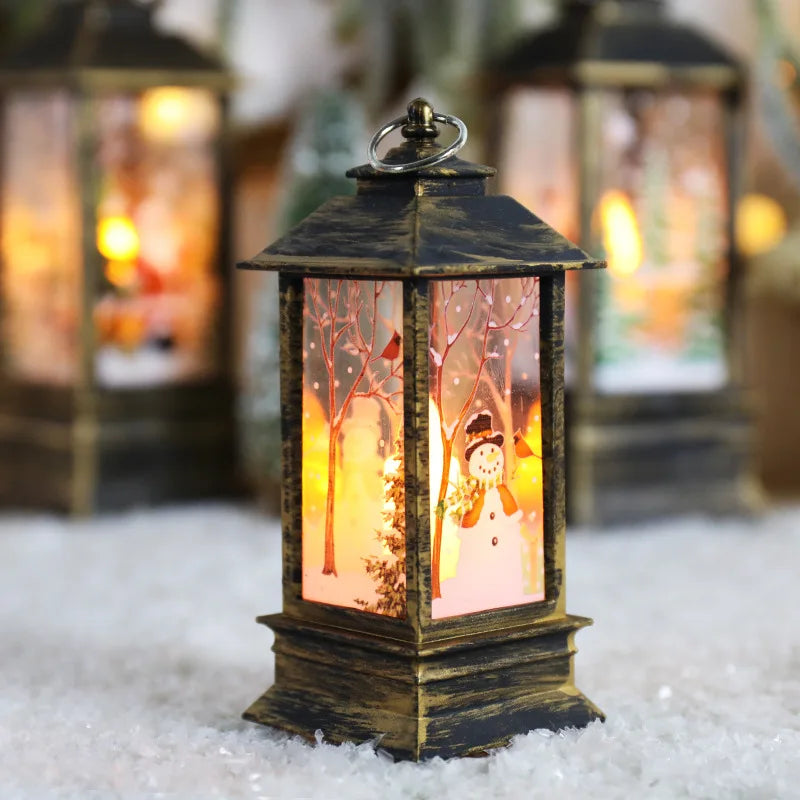 Christmas Snowman LED Candle Lamp