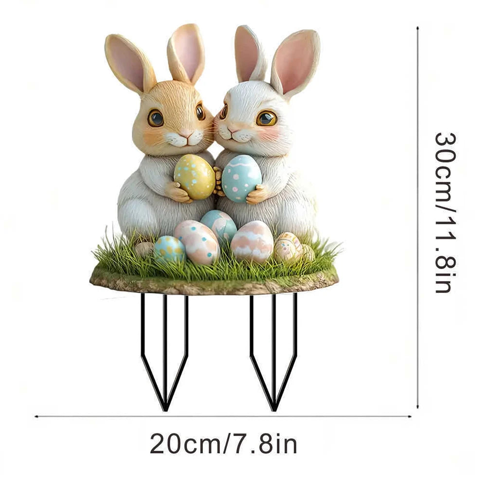 Easter Acrylic Garden Sign