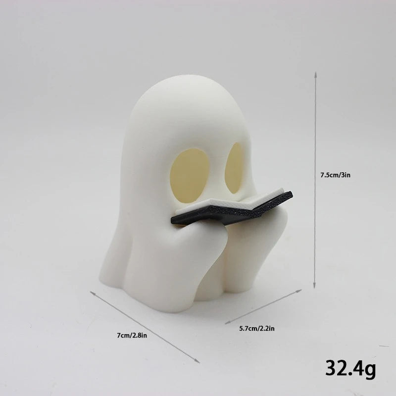 Halloween Choir Ghost & Pumpkin Man Figurine
