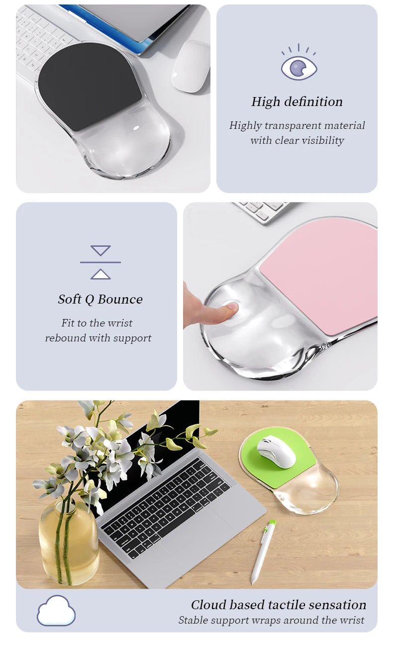 Gel Mouse Pad with Wrist Support