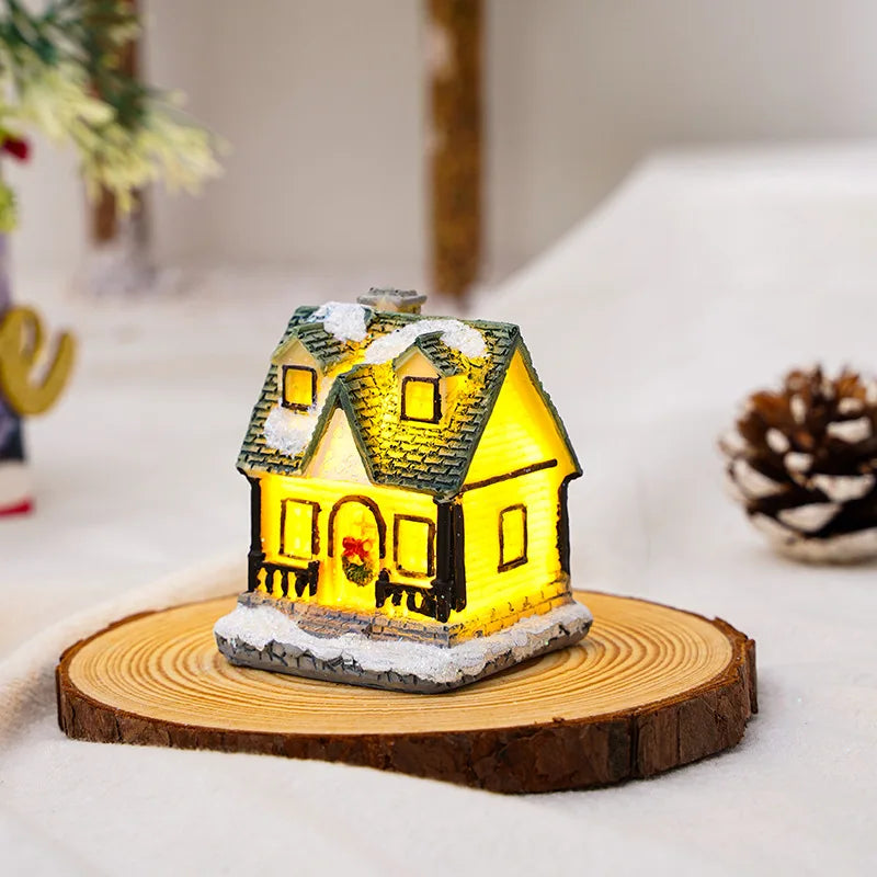 Christmas LED Glowing House Ornament