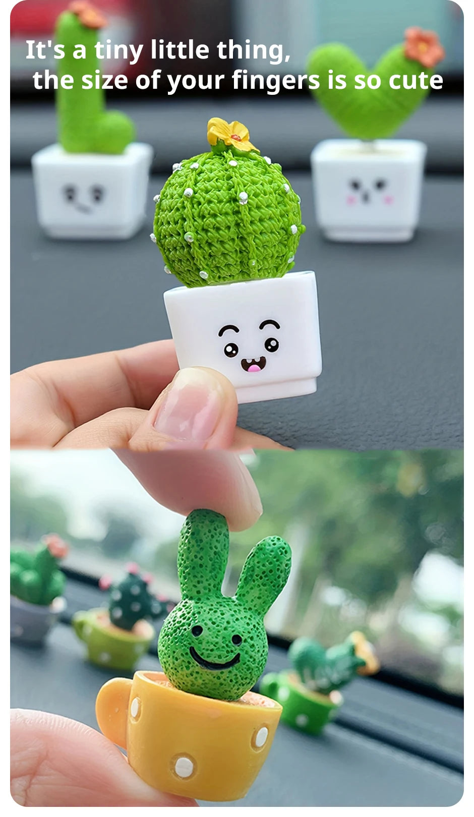 Mini Artificial Succulent Set – 4-Piece Faux Plants for Table or Decor