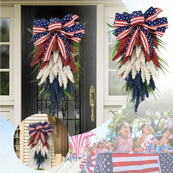 4th of July Patriotic Front Door Wreath