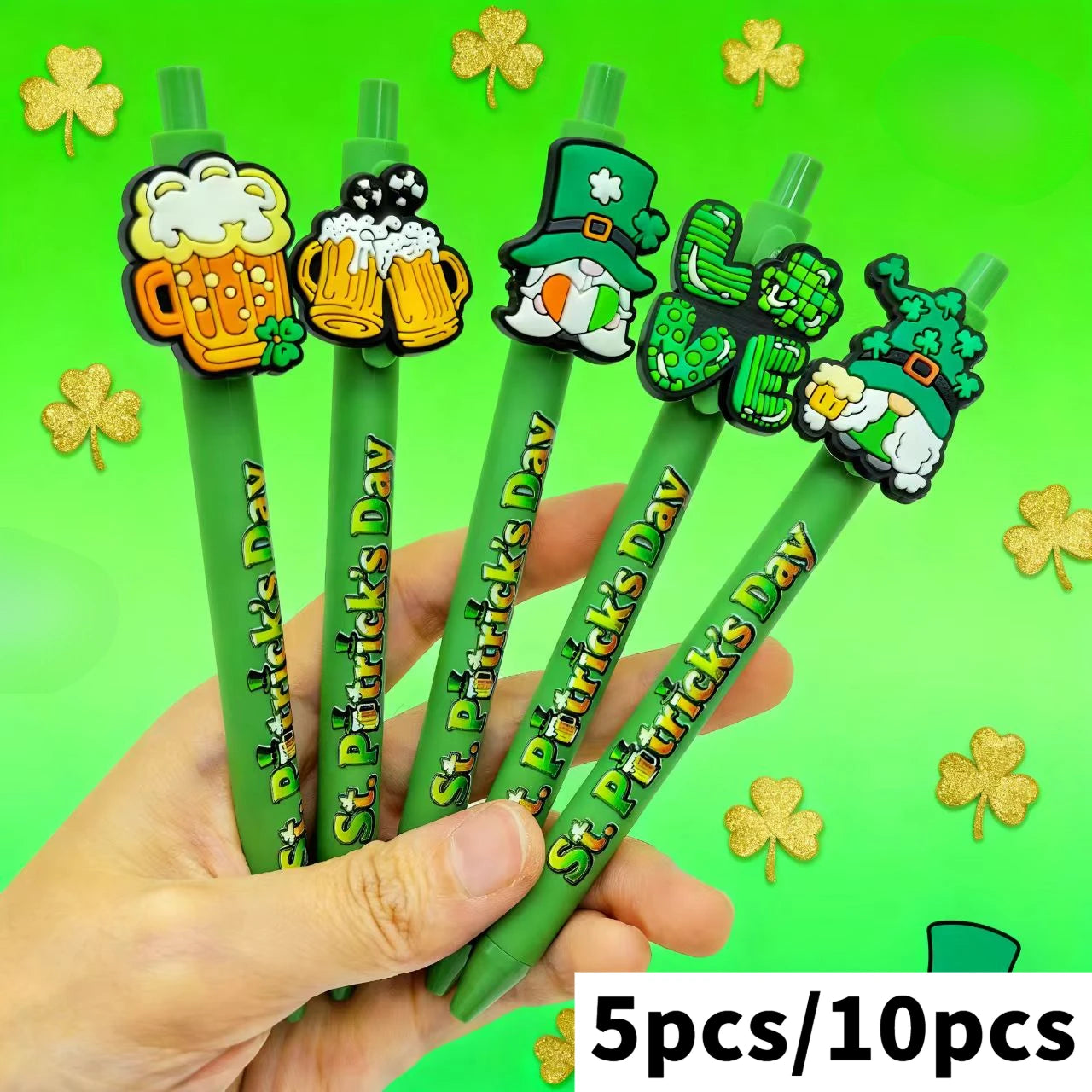 St. Patrick's Day Shamrock Ballpoint Pens