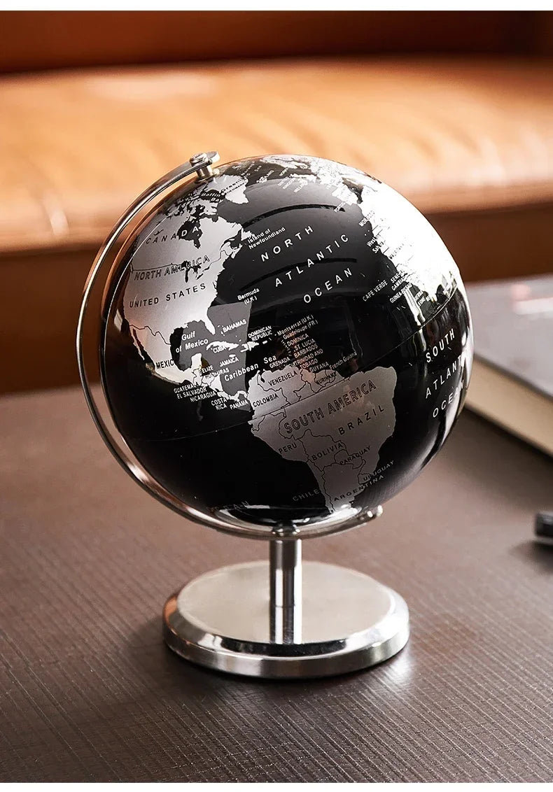 Creative Metal Rotating Globe Decoration