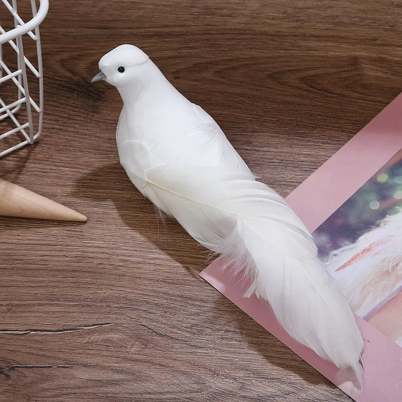Artificial Feather Pigeon/Dove Ornament
