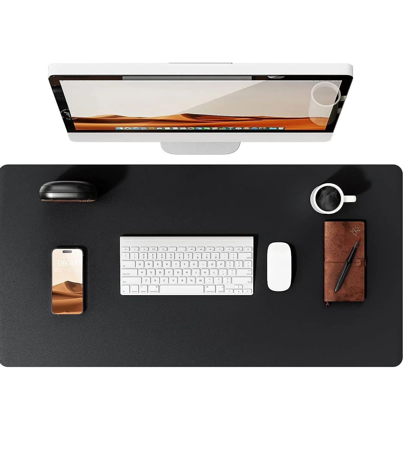 Large PU Leather Desk Pad Protector